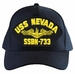 USS Nevada SSBN-733 ( Gold Dolphins ) Submarine Officer Cap