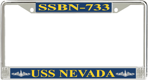 USS Nevada  SSBN-733 License Plate Frame