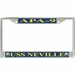 USS Neville APA-9 License Plate Frame