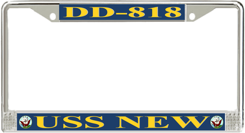 USS New DD-818 License Plate Frame