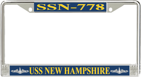 USS New Hampshire SSN-778 License Plate Frame