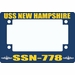 USS New Hampshire SSN-778 Motorcycle Frame