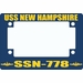 USS New Hampshire SSN-778 Motorcycle Frame