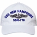 USS New Hampshire SSN-778 with Dolphins Unstructured Dad Cap