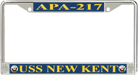 USS New Kent APA-217 License Plate Frame