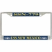 USS New Mexico SSN-779 License Plate Frame