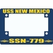 USS New Mexico SSN-779 Motorcycle Frame
