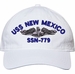 USS New Mexico SSN-779 with Dolphins Unstructured Dad Cap