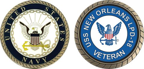USS New Orleans LPD-18 Veteran Challenge Coin