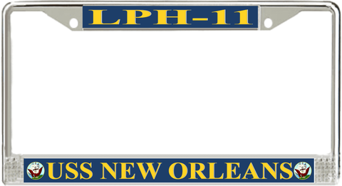 USS New Orleans LPH-11 License Plate Frame
