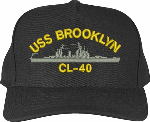 USS Brooklyn CL-40 Ship Custom Embroidered Cap