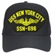 USS New York City SSN-696 ( Gold Dolphins ) Submarine Officer Cap
