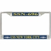 USS New York City SSN-696 License Plate Frame