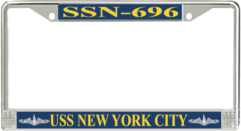 USS New York City SSN-696 License Plate Frame