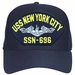 USS New York City SSN-696 ( Silver Dolphins ) Submarine Enlisted Cap
