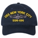 USS New York City SSN-696 with Dolphins Unstructured Dad Cap