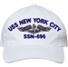 USS New York City SSN-696 with Dolphins Unstructured Dad Cap