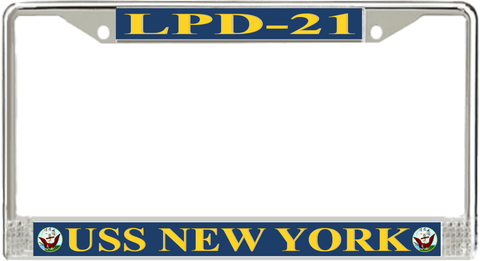 USS New York LPD-21 License Plate Frame
