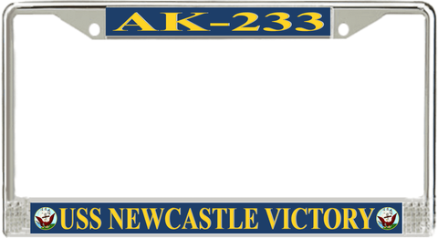 USS Newcastle Victory AK-233 License Plate Frame