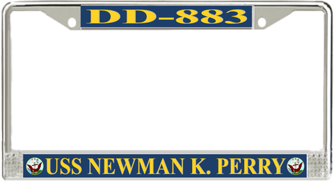 USS Newman K. Perry DD-883 License Plate Frame