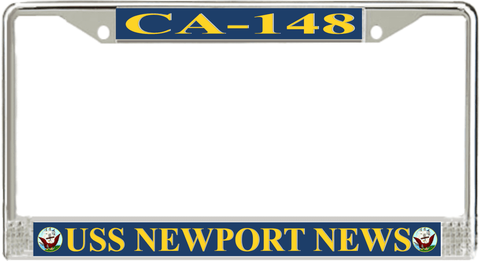 USS Newport News CA-148 License Plate Frame