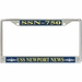 USS Newport News SSN-750 License Plate Frame