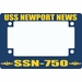 USS Newport News SSN-750 Motorcycle Frame