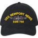 USS Newport News SSN-750 with Dolphins Unstructured Dad Cap