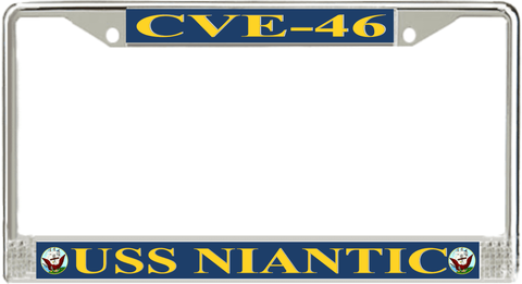 USS Niantic CVE-46 License Plate Frame