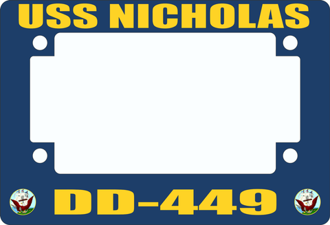USS Nicholas DD-449 Motorcycle Frame
