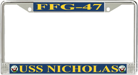 USS Nicholas FFG-47 License Plate Frame
