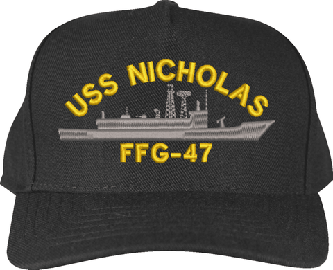 USS Nicholas FFG-47 Ship Custom Embroidered Cap
