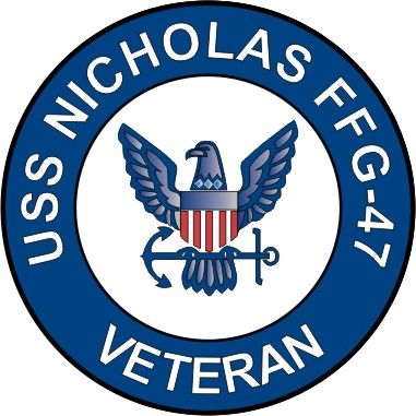 USS Nicholas FFG-47 Veteran Decal Sticker