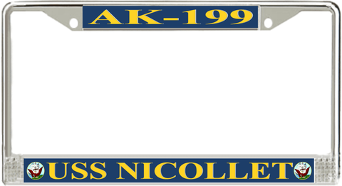 USS Nicollet AK-199 License Plate Frame