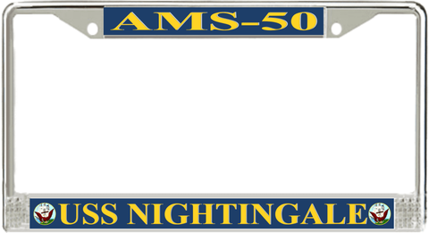 USS Nightingale AMS-50 License Plate Frame