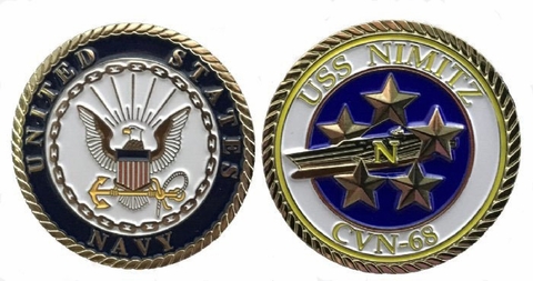 USS Nimitz Challenge Coin Enlisted