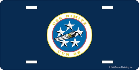 USS Nimitz CVN-68 License Plate