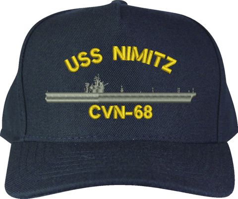 USS Nimitz CVN-68 U.S. Made Cap