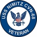 USS Nimitz CVN-68 Veteran Decal Sticker