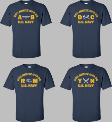 USS Nimitz CVN-68 Rates Apparel