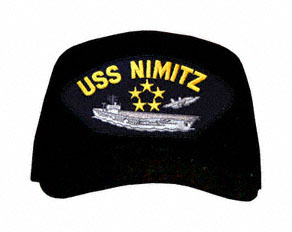 USS Nimitz with 5 Stars Ships Ball Cap