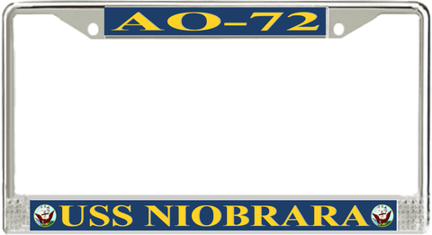 USS Niobrara AO-72 License Plate Frame