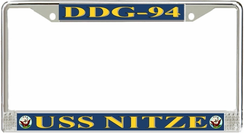 USS Nitze DDG-94 License Plate Frame