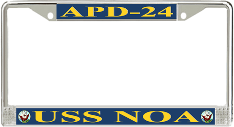 USS Noa APD-24 License Plate Frame