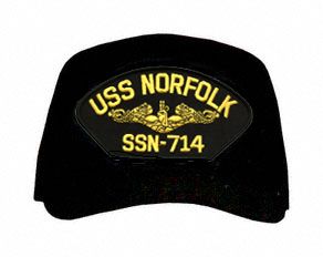 USS Norfolk SS-714 ( Gold Dolphins ) Submarine Officer Cap