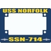 USS Norfolk SSN-714 Motorcycle Frame