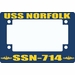USS Norfolk SSN-714 Motorcycle Frame