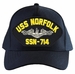 USS Norfolk SSN-714 ( Silver Dolphins ) Submarine Enlisted Cap