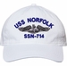 USS Norfolk SSN-714 with Dolphins Unstructured Dad Cap