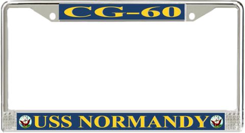USS Normandy CG-60 License Plate Frame